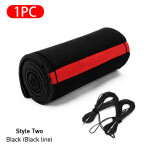 Suede Leather Car Steering Wheel Cover Braid 38cm DIY With Needle Thread